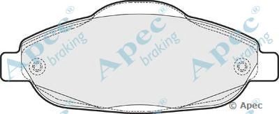 APEC BRAKING pad1609 -  Комплект тормозных колодок, дисковый тормоз